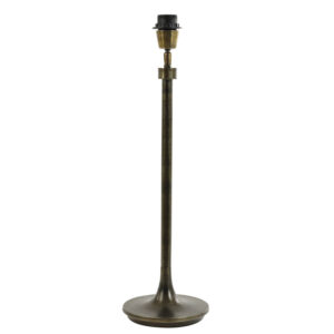 Pie de lámpara clásica negro y marrón Light & Living Olando - H. 59 cm