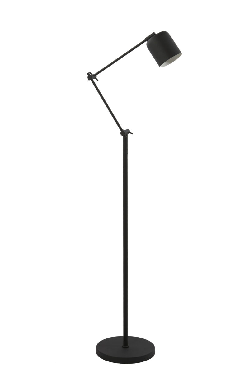 Lámpara de pie negra ajustable Light & Living Rijeka - H. 150 cm - Imagen 2
