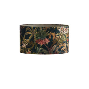 Pantalla de lámpara en forma de cilindro con patrón floral Light & Living Passion - H. 34 cm