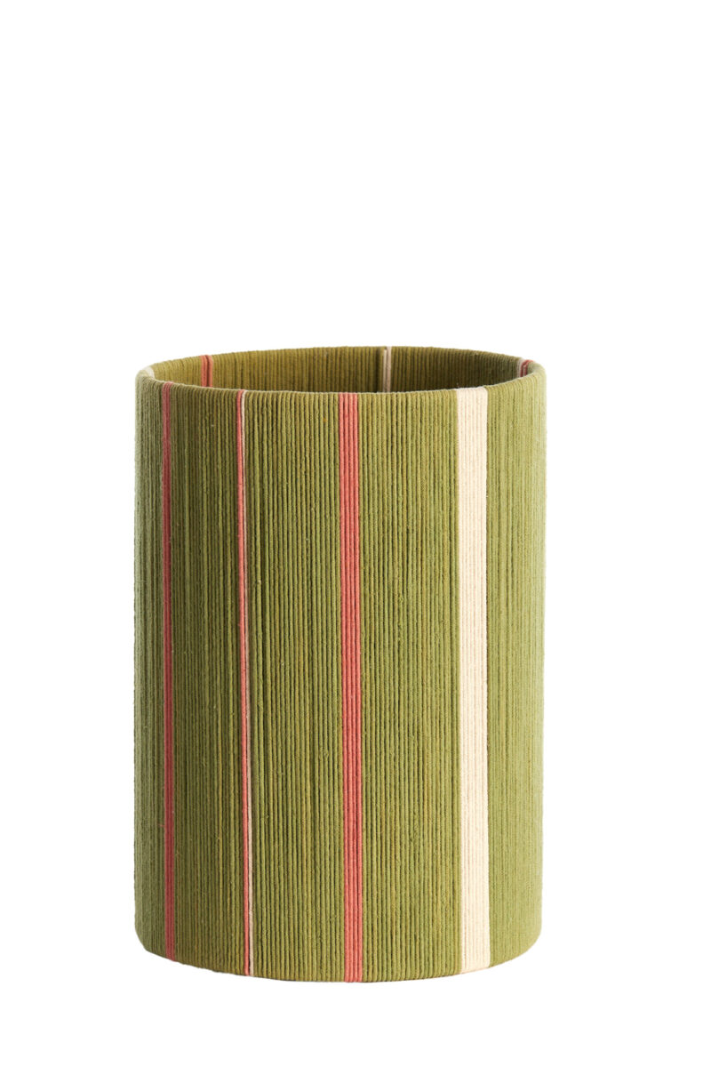 Pantalla de lámpara a rayas verde-rosa Light & Living Medan - Ø 25 cm - Imagen 2