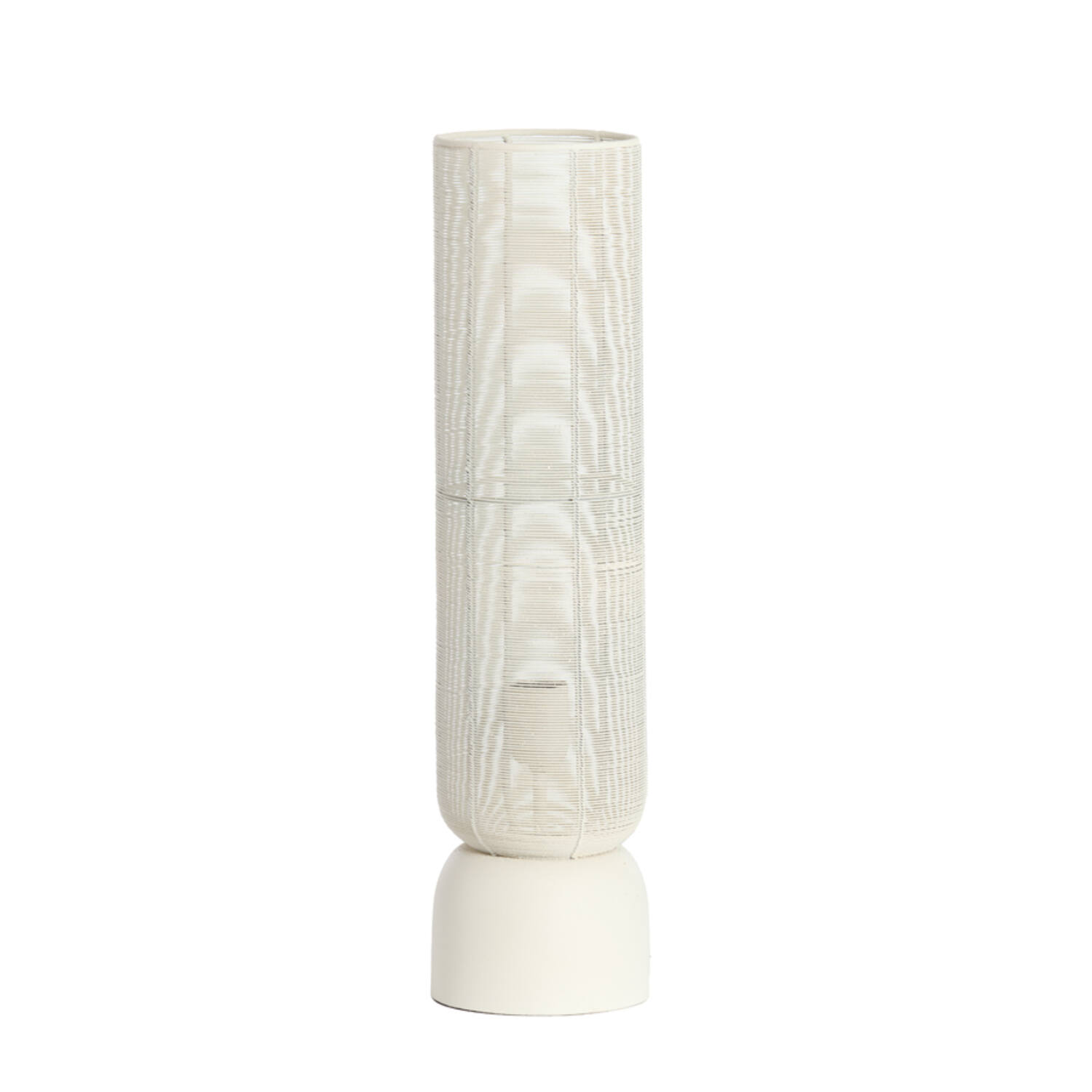 Lámpara cilíndrica alta color blanco roto Light & Living Lezuza – H. 60,5 cm