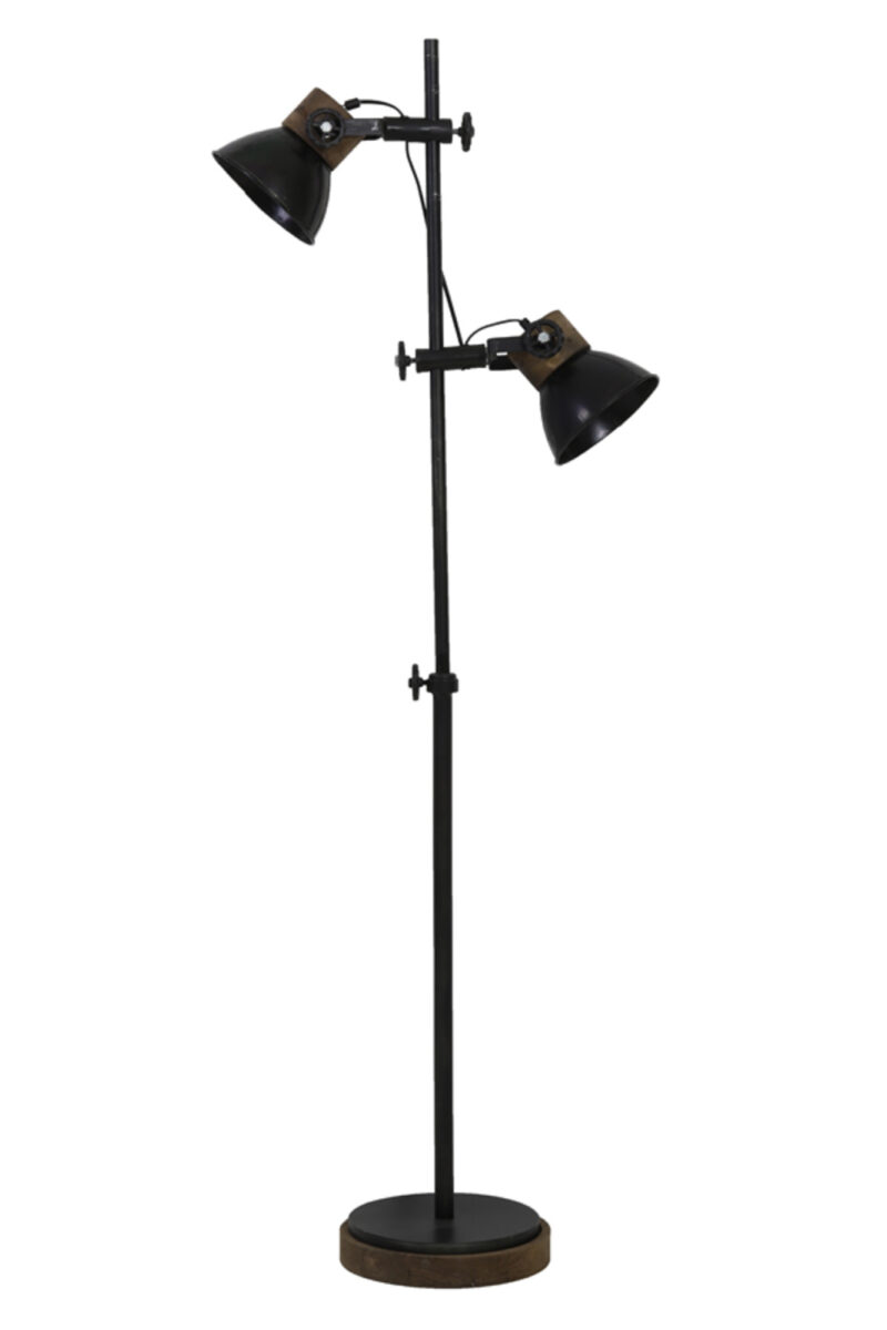 Lámpara de pie industrial negra Light & Living Jody - H. 165 cm - Imagen 3