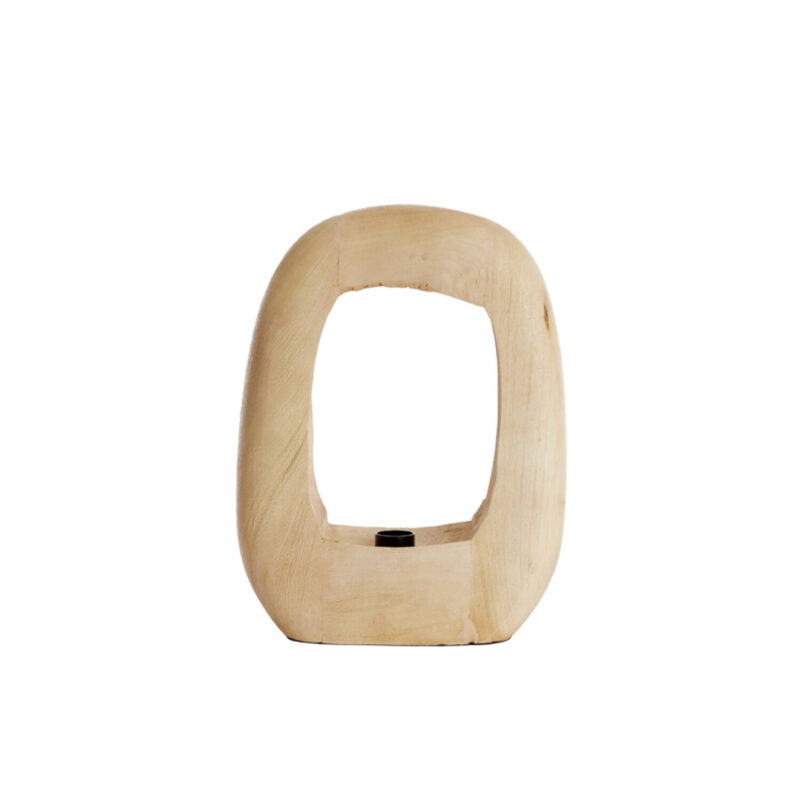 Base de lámpara de madera ovalada Light & Living Kelafo - H. 40 cm