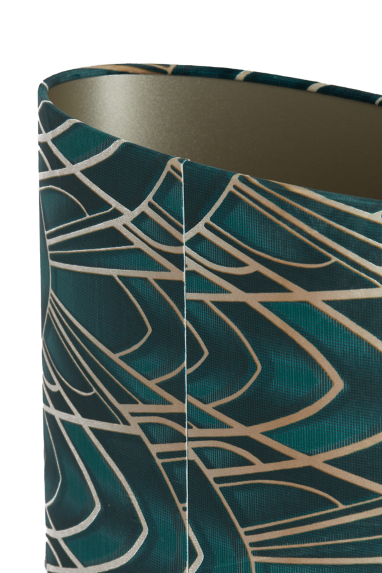 Pantalla de lámpara verde con estampado Light & Living Tiara - Imagen 7