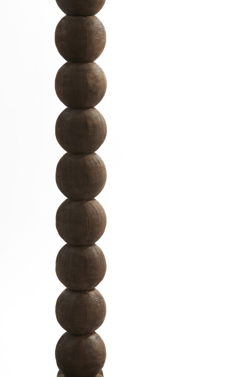 Base de lámpara de madera en forma de bola Light & Living Veglio - H. 130 cm - Imagen 5