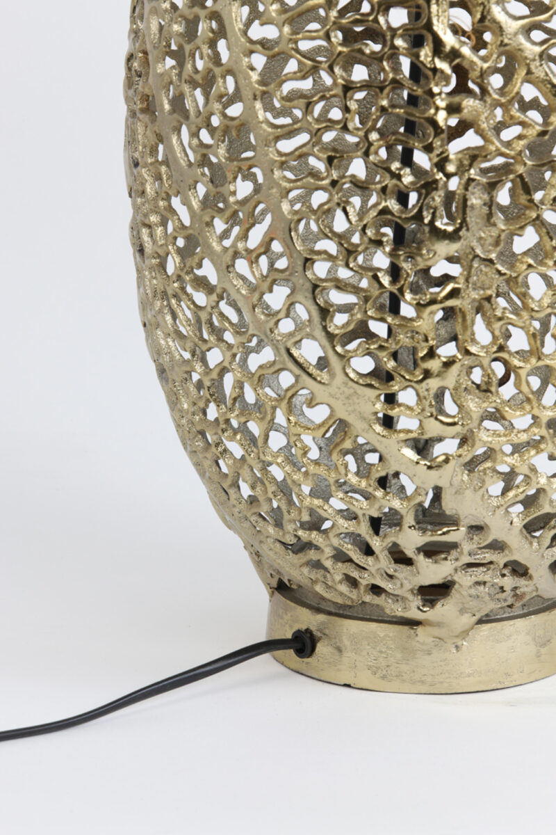 Lámpara de mesa dorada calada Light & Living Sinula – H. 40 cm - Imagen 6
