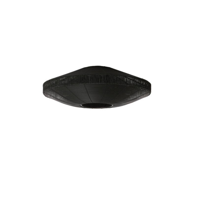 Lámpara de techo ovalada negra de estilo moderno Light & Living Bahala – An. 51 cm