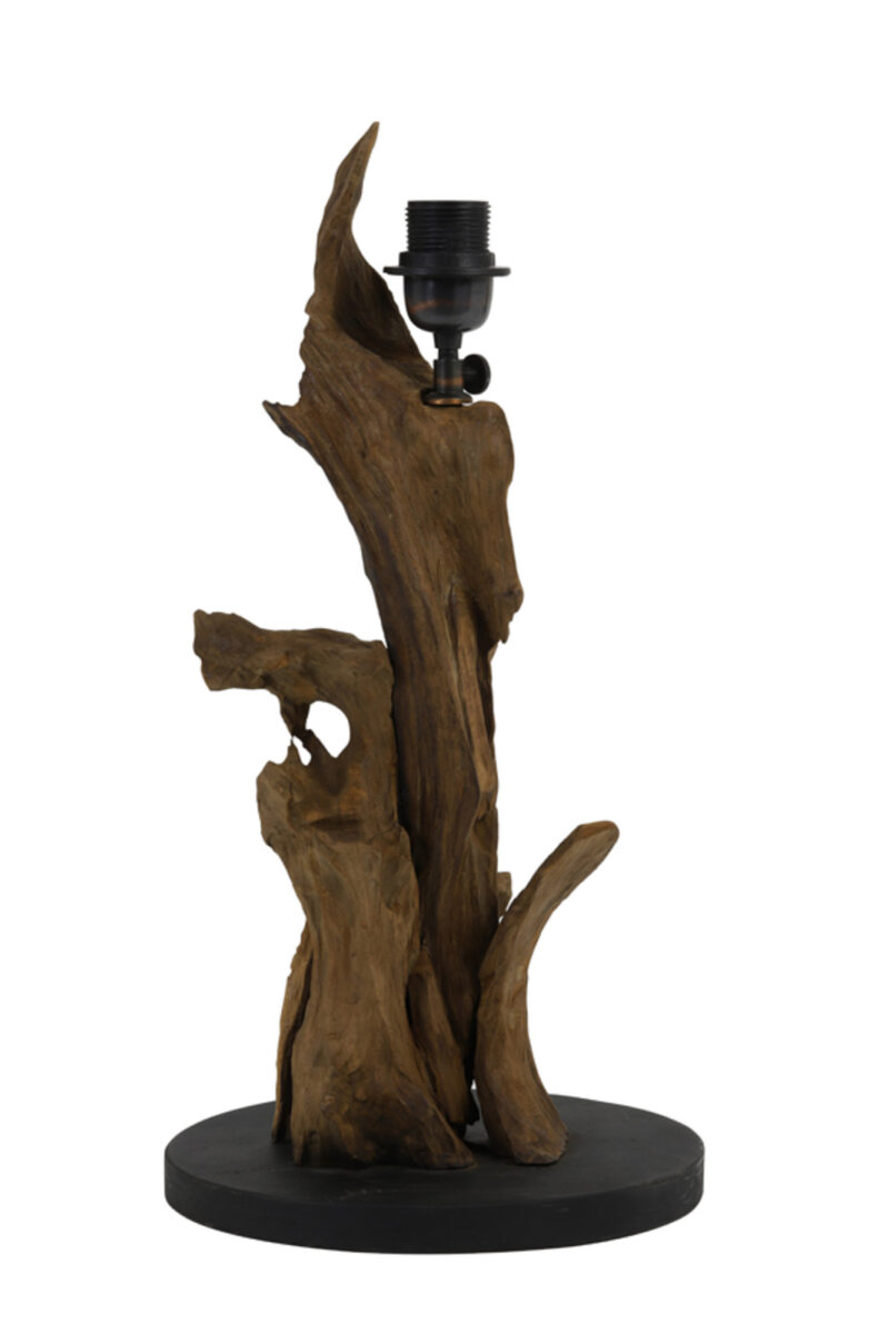 Base de lámpara de madera diseño decorativo Light & Living Ikal - H. 50 cm - Imagen 7