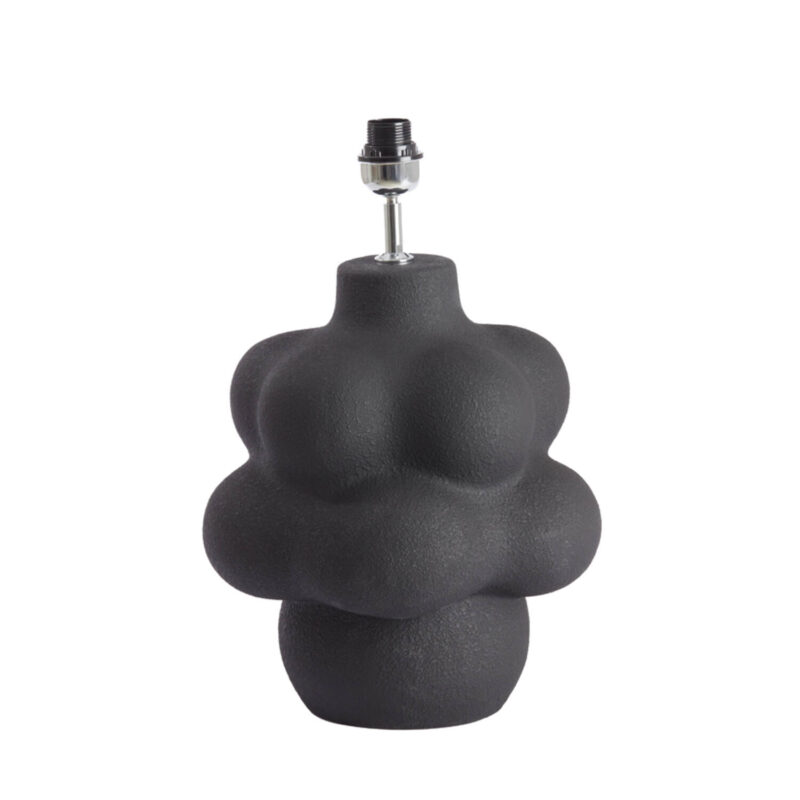 Base de lámpara de mesa negra moderna Light & Living Carilo - H. 50 cm