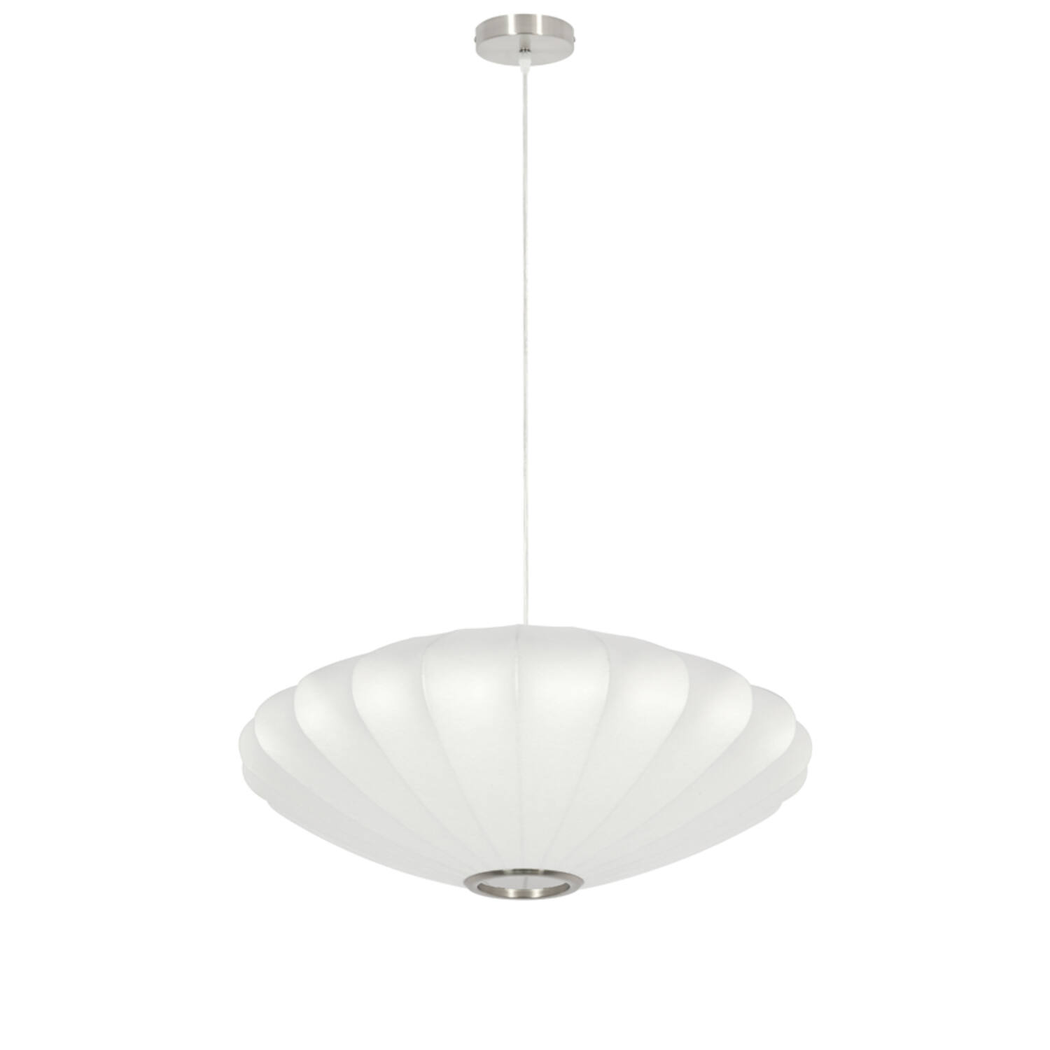 Lámpara colgante blanca con forma de concha Light & Living Fay - Ø 60 cm
