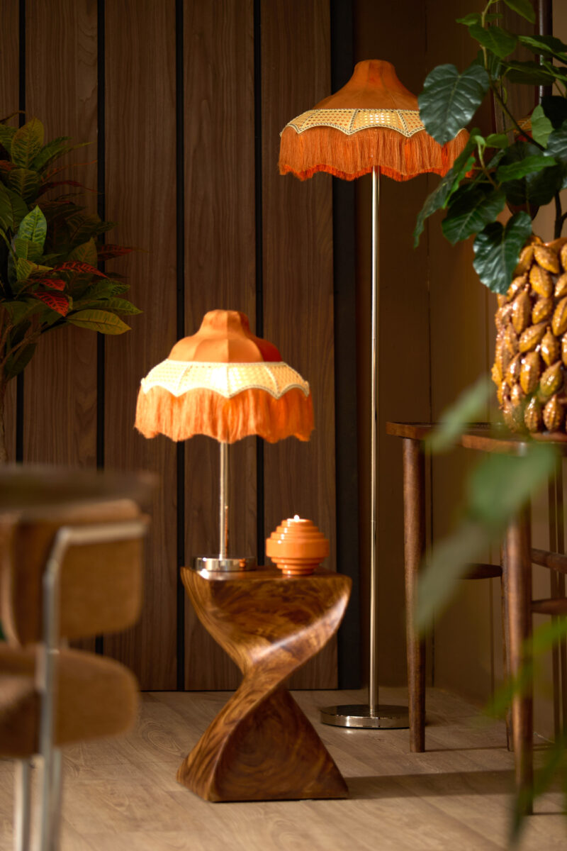 Pantalla de lámpara de flecos estilo retro Light & Living Mizia - Ø 45 cm - Imagen 4