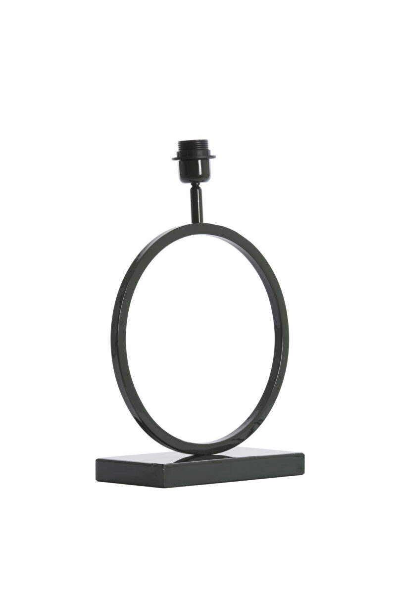 Base de lámpara metálica negra redonda Light & Living Liva - H. 43 cm - Imagen 3