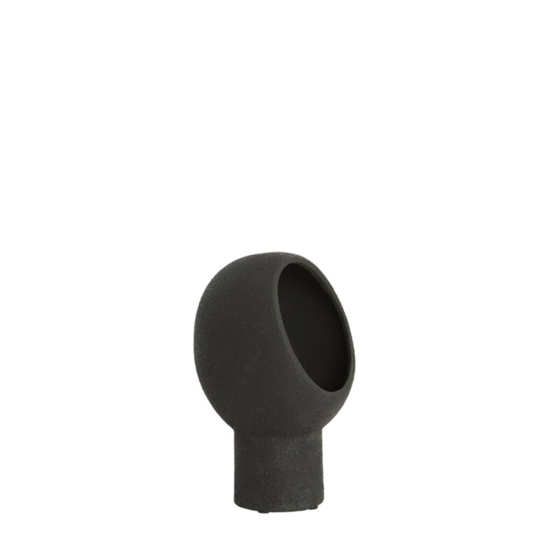 Lámpara de mesa negra diseño moderno compacta Light & Living Monk - H. 30 cm
