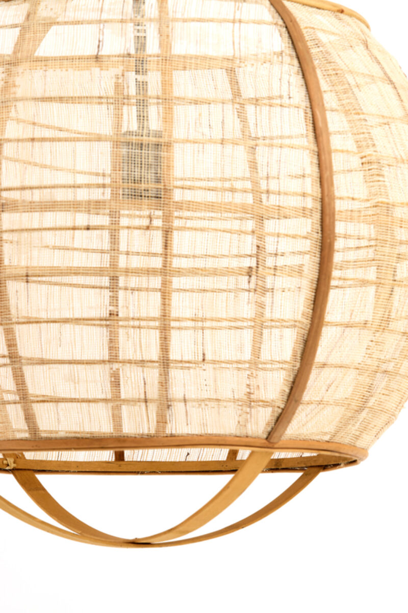 Lámpara colgante de ratán con diseño orgánico Light & Living Reeva - Ø 58 cm - Imagen 5