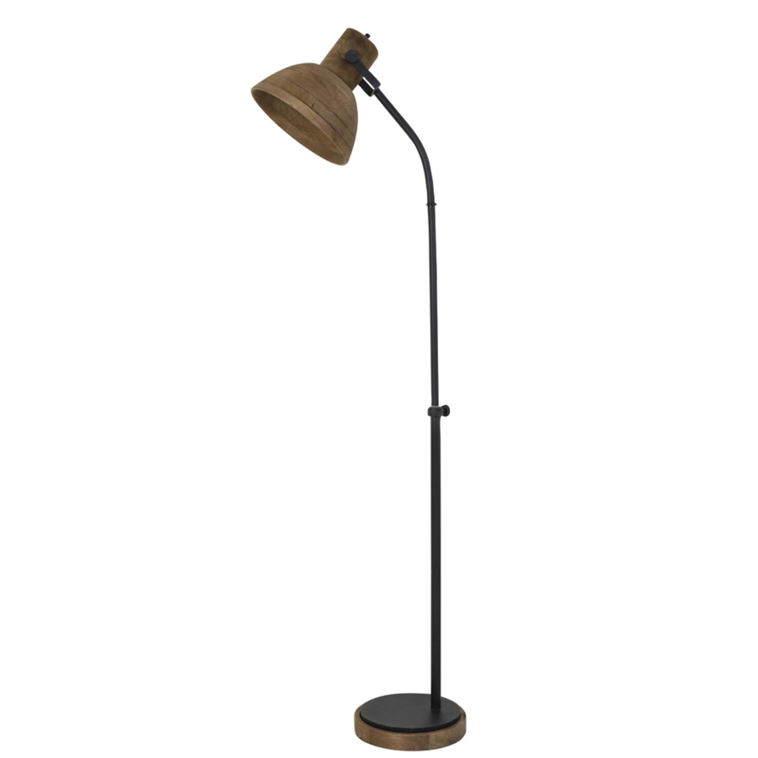 Lámpara de pie industrial de madera Light & Living Imbert - H. 129 cm