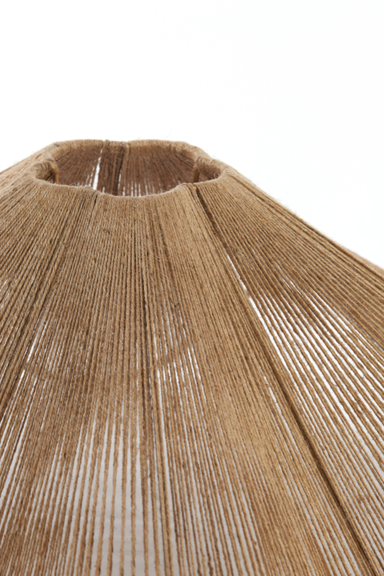 Pantalla de lámpara de mimbre en forma ondulada Light & Living Fodara - Imagen 4