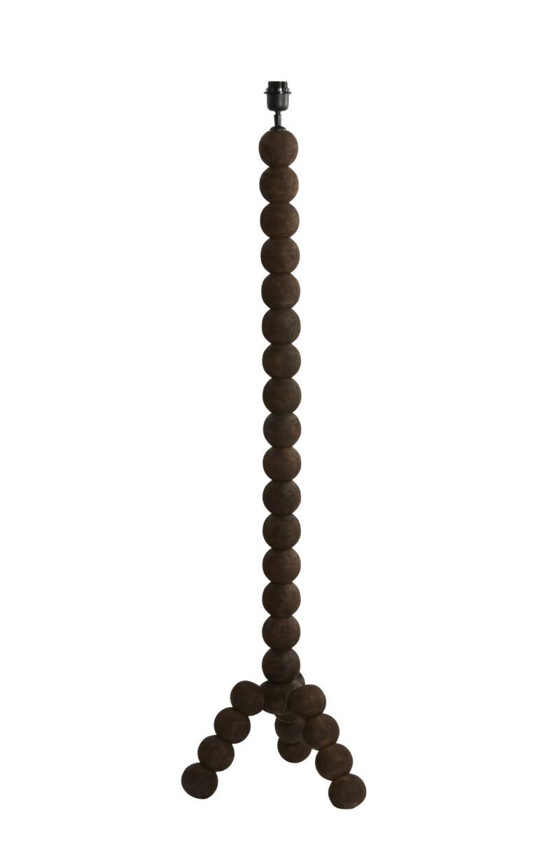 Base de lámpara de madera en forma de bola Light & Living Veglio - H. 130 cm - Imagen 2