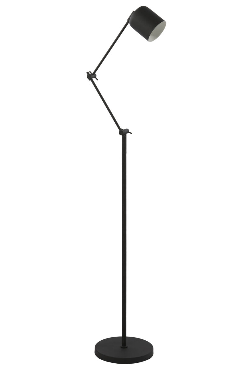 Lámpara de pie negra ajustable Light & Living Rijeka - H. 150 cm - Imagen 3