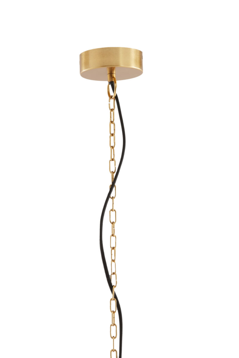 Lámpara dorada con pantalla textil Light & Living Cetara - Ø 33 cm - Imagen 7