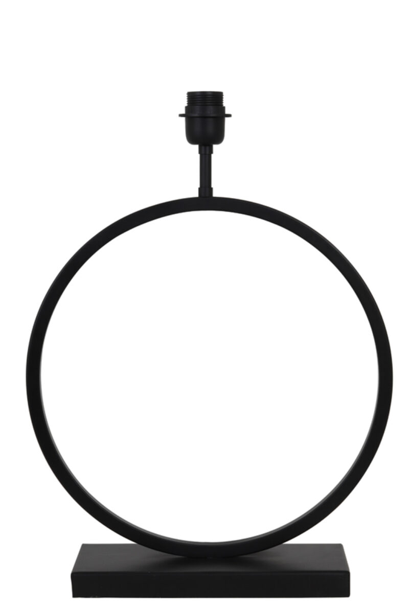 Base de lámpara negra circular Light & Living Liva - H. 53 cm - Imagen 2