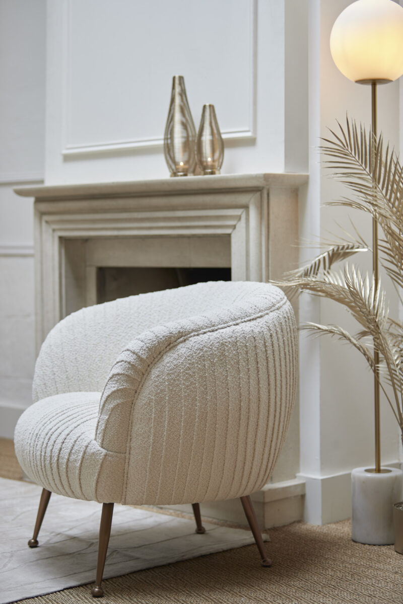 Lámpara de pie clásica con esfera blanca de vidrio Light & Living Medina – H. 156 cm - Imagen 5