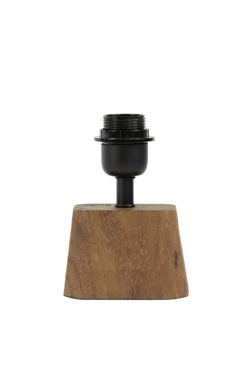 Base de lámpara de madera con casquillo Light & Living Kardan - H. 19 cm - Imagen 3