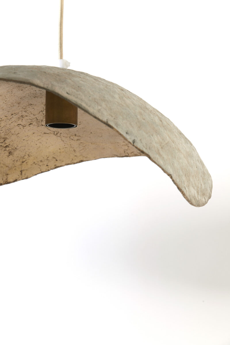 Lámpara orgánica beige compacta Light & Living Lonia - Ø 43 cm - Imagen 5