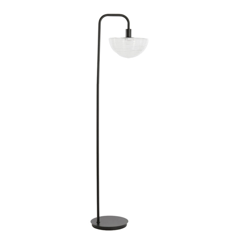 Lámpara de pie con pantalla de cristal Light & Living Baylie – H. 165 cm