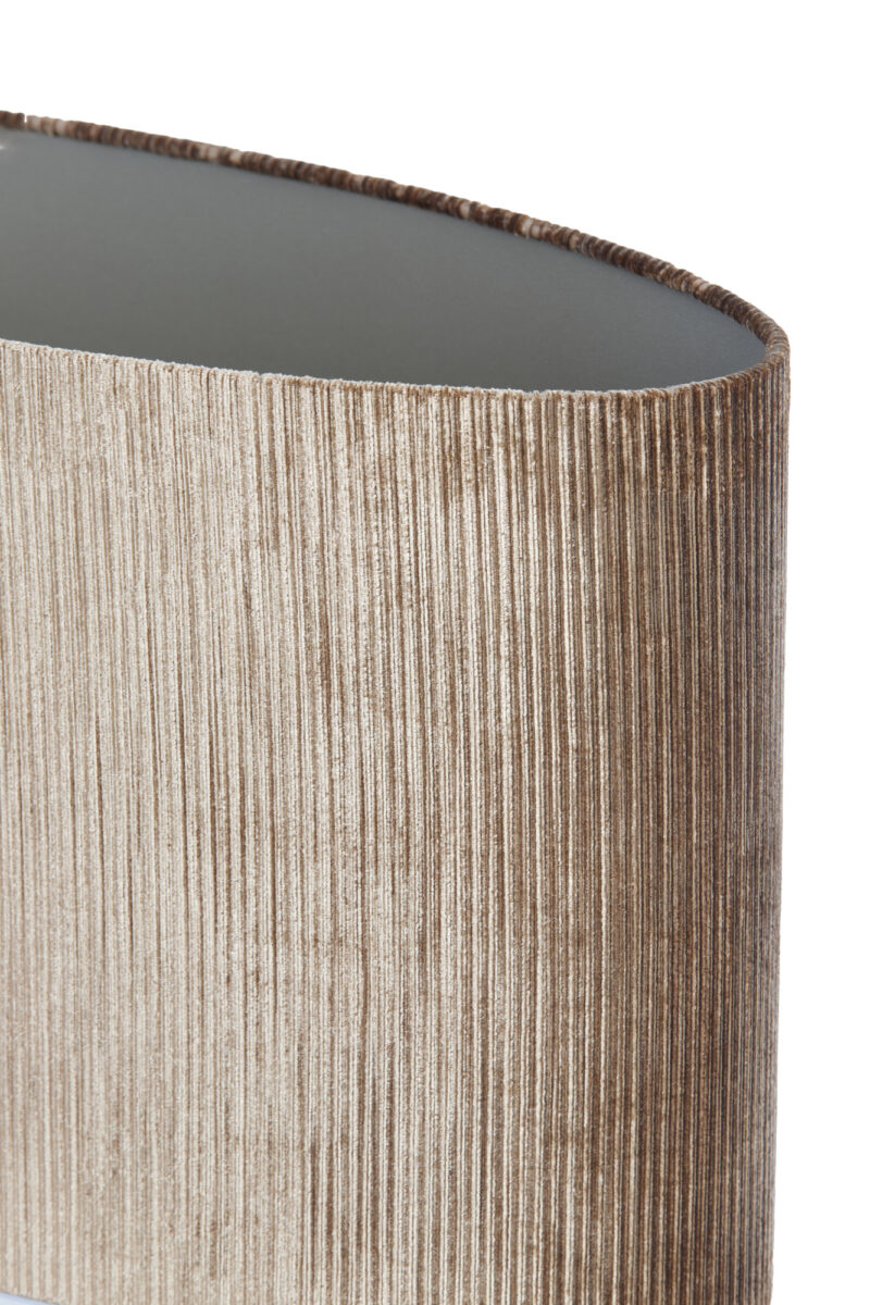 Pantalla de lámpara cilíndrica dorada para ambiente Light & Living Flair - H. 25 cm - Imagen 5