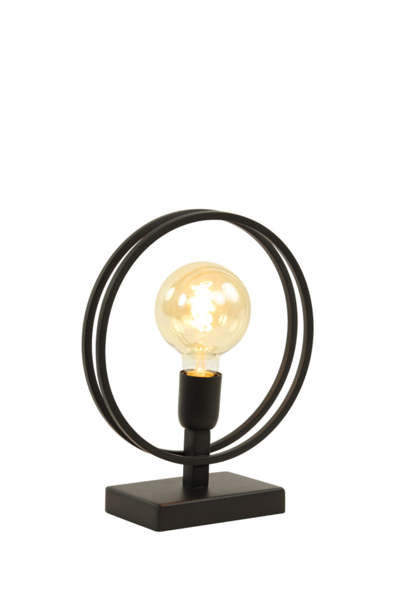 Base de lámpara de metal negro Light & Living Rudra - H. 30 cm - Imagen 6