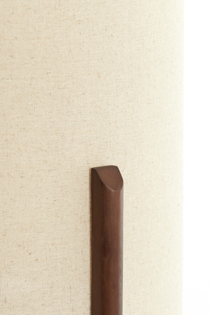 Lámpara de mesa redonda con pantalla beige Light & Living Litto – H. 58 cm - Imagen 5