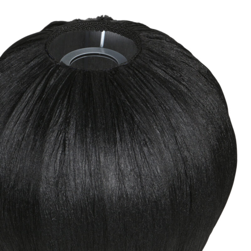 Pantalla de gota negra de tela acanalada Mexlite – Ø 25 cm - Imagen 4