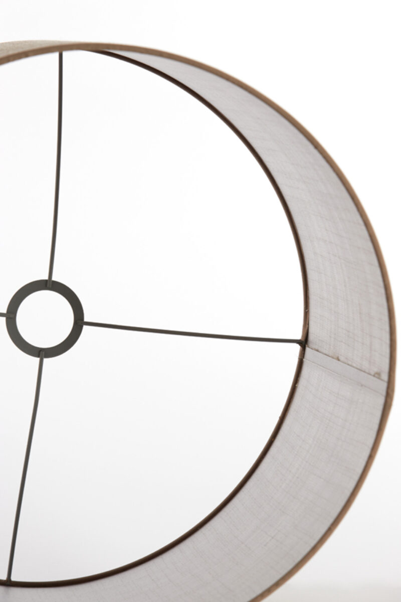 Pantalla de lámpara de tela cilíndrica beige Light & Living Caden - Ø 40 cm - Imagen 6