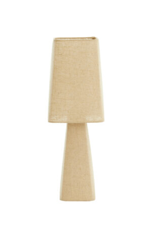 Alternative view of Lámpara de mesa trapezoidal beige Light & Living Mikko