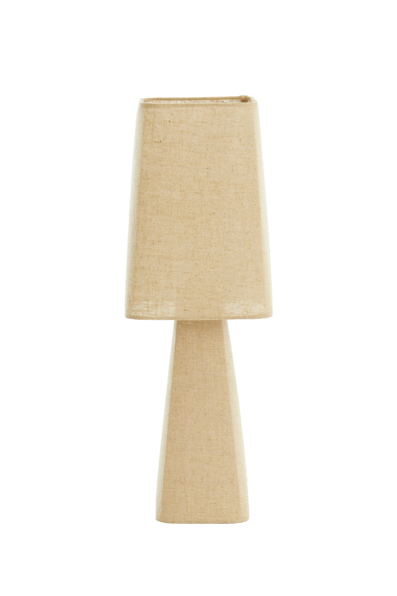 Lámpara de mesa trapezoidal beige Light & Living Mikko - Imagen 2