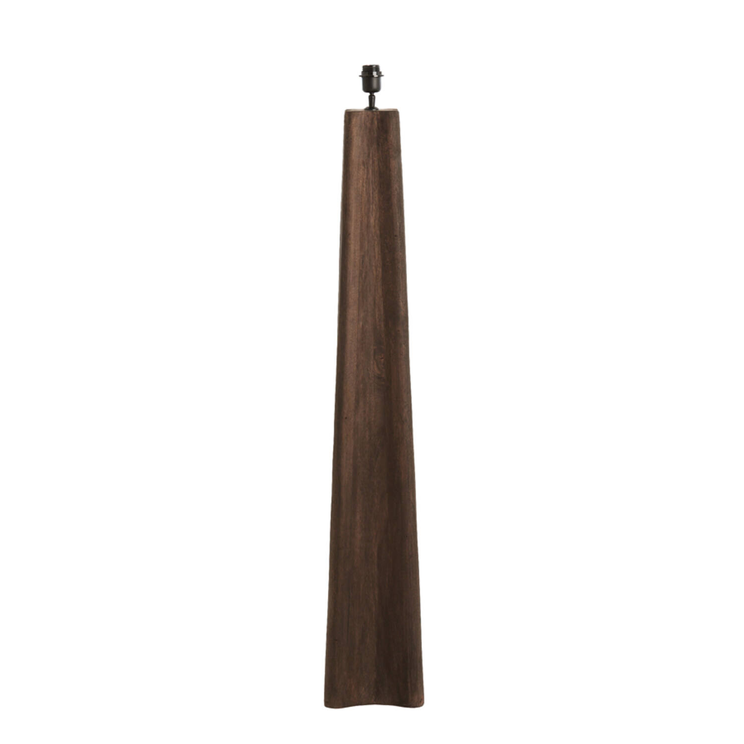 Base de lámpara de madera marrón oscuro Light & Living Navelli - H. 125 cm