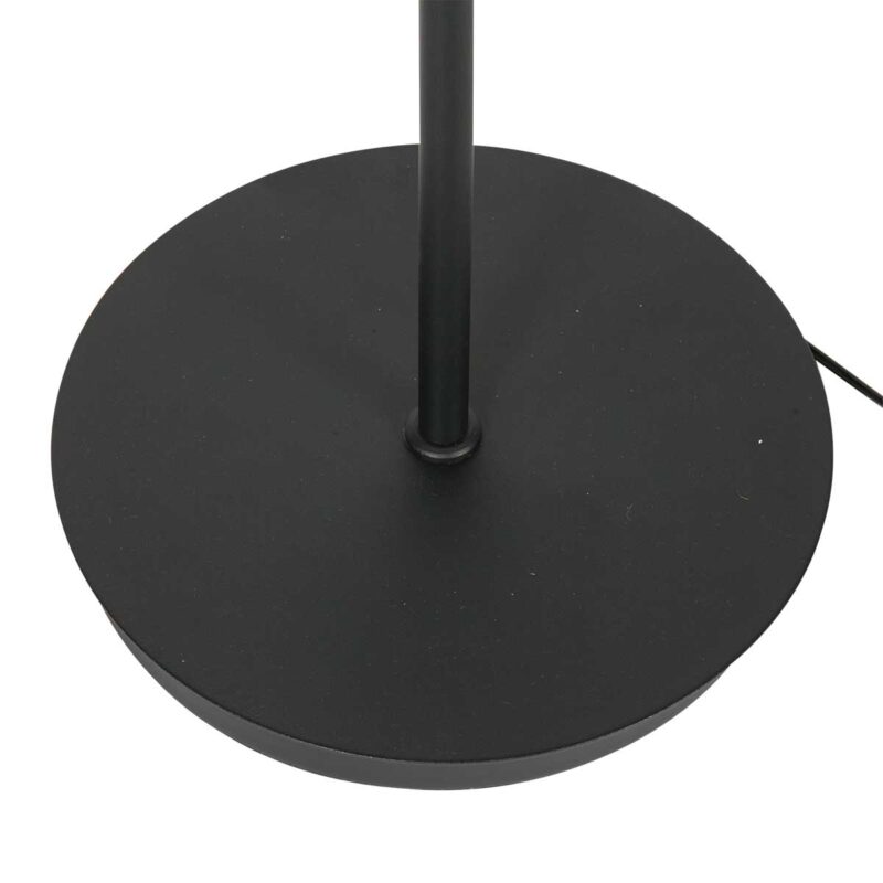 Lámpara de pie de diseño negra con anillo uplight Steinhauer Mykty - Imagen 6