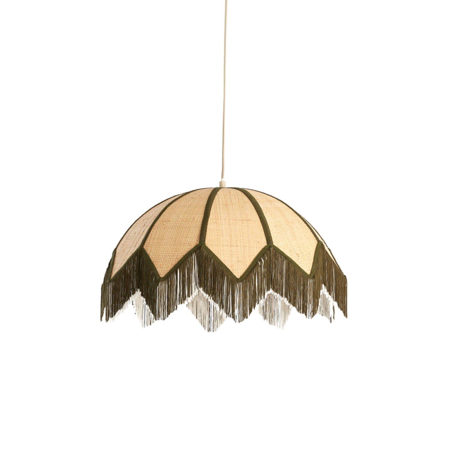 Lámpara colgante retro con flecos largos decorativos Light & Living Sulina - Ø 55 cm
