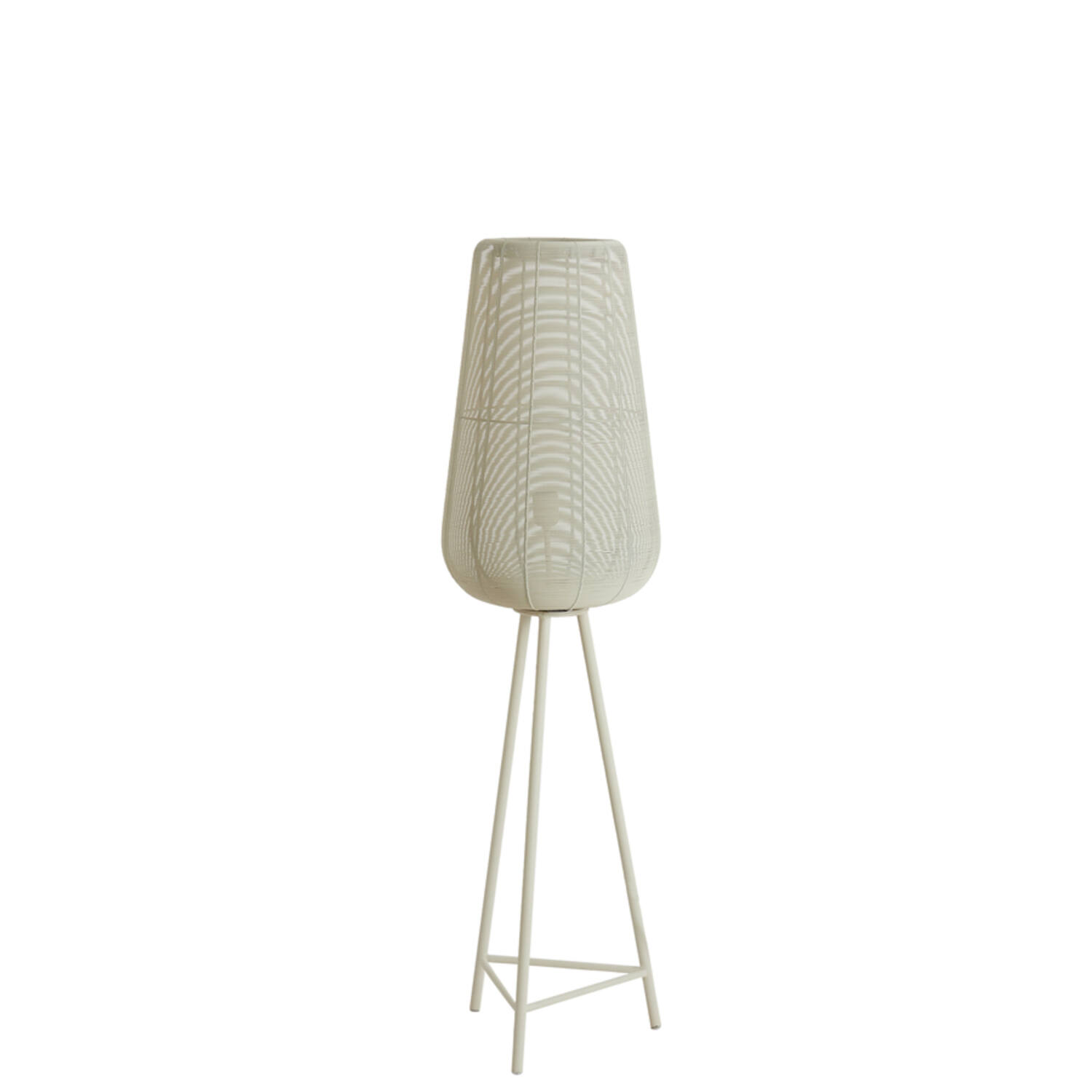 Lámpara de pie beige de tela elegante Light & Living Adeta – H. 135 cm