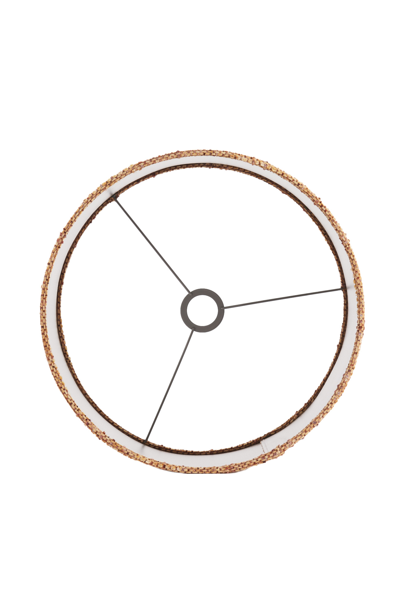 Pantalla de lámpara tejida marrón en forma cilíndrica Light & Living Osire - Imagen 6