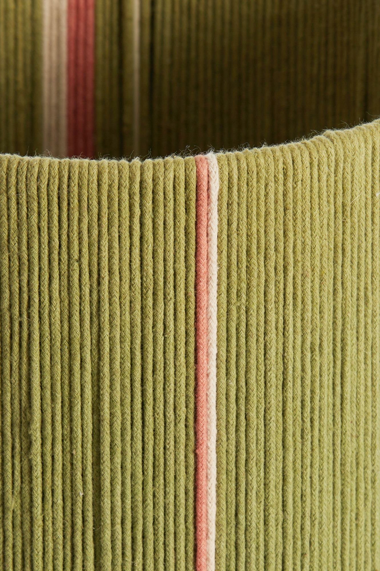 pantalla de lámpara a rayas verde oliva Light & Living Medan - Imagen 4