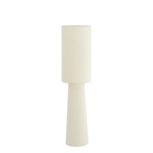 Lámpara de pie cilíndrica beige Light & Living Mikkel - H. 165 cm