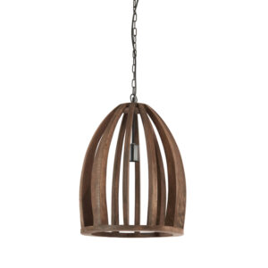 Lámpara colgante de madera con estructura abierta Light & Living Haranka - Ø 38 cm