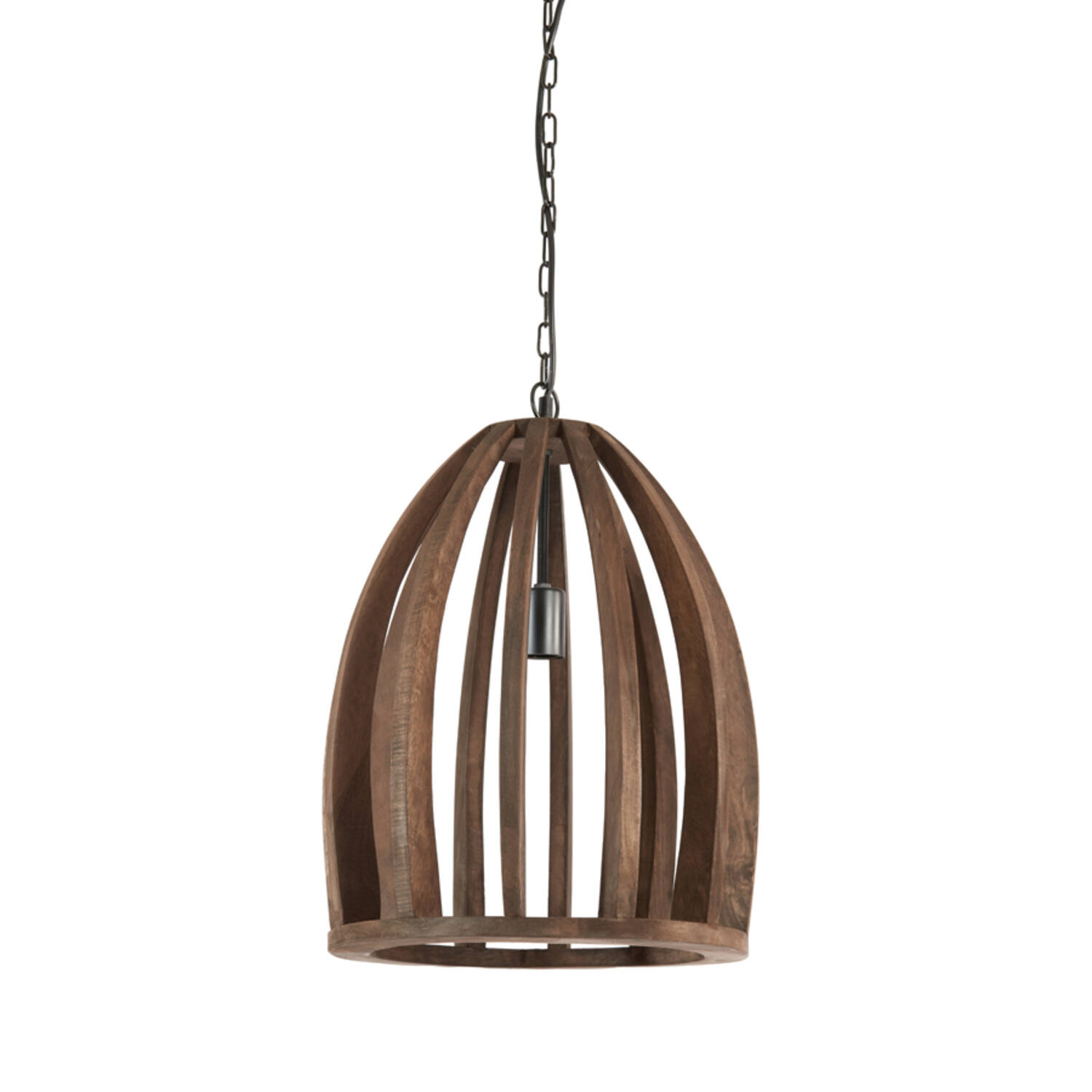 Lámpara colgante de madera con estructura abierta Light & Living Haranka - Ø 38 cm