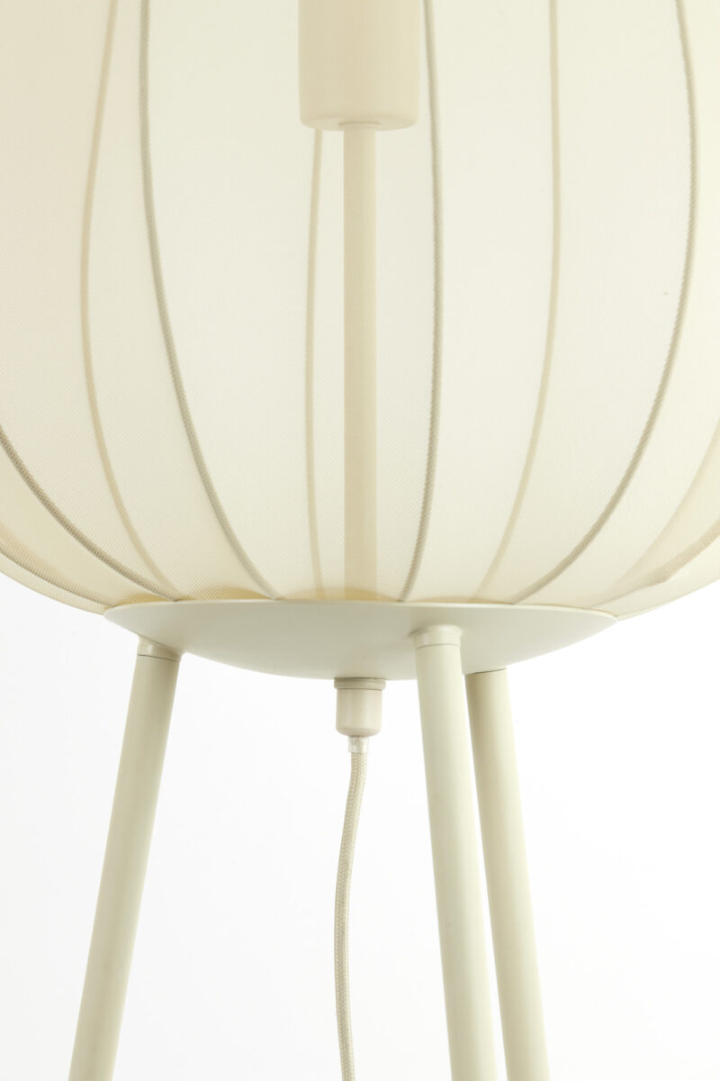 Lámpara de pie beige sobre trípode Light & Living Plumeria – H. 132 cm - Imagen 6
