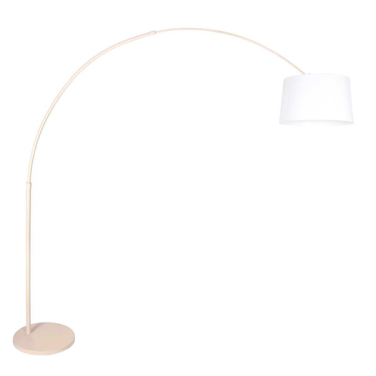 Lámpara beige diseño con pantalla blanca Steinhauer Sparkled Light