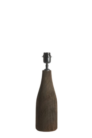 Alternative view of Base de lámpara de madera marrón oscuro para una iluminación acogedora Light & Living Trapino