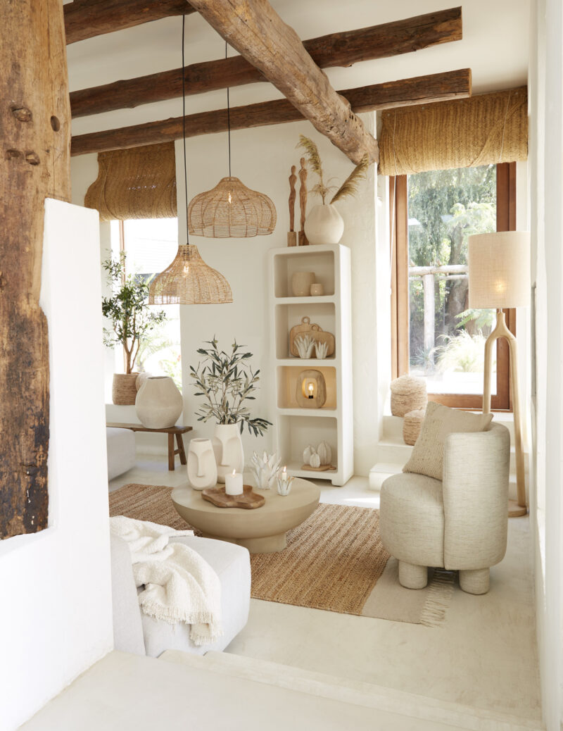 Base de lámpara de madera en forma ovalada Light & Living Kelafo - H. 30 cm - Imagen 4