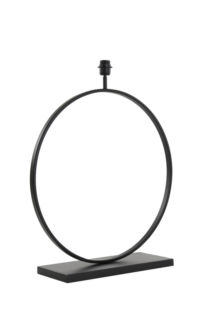Base de lámpara redonda negra Light & Living Liva - H. 79 cm - Imagen 3
