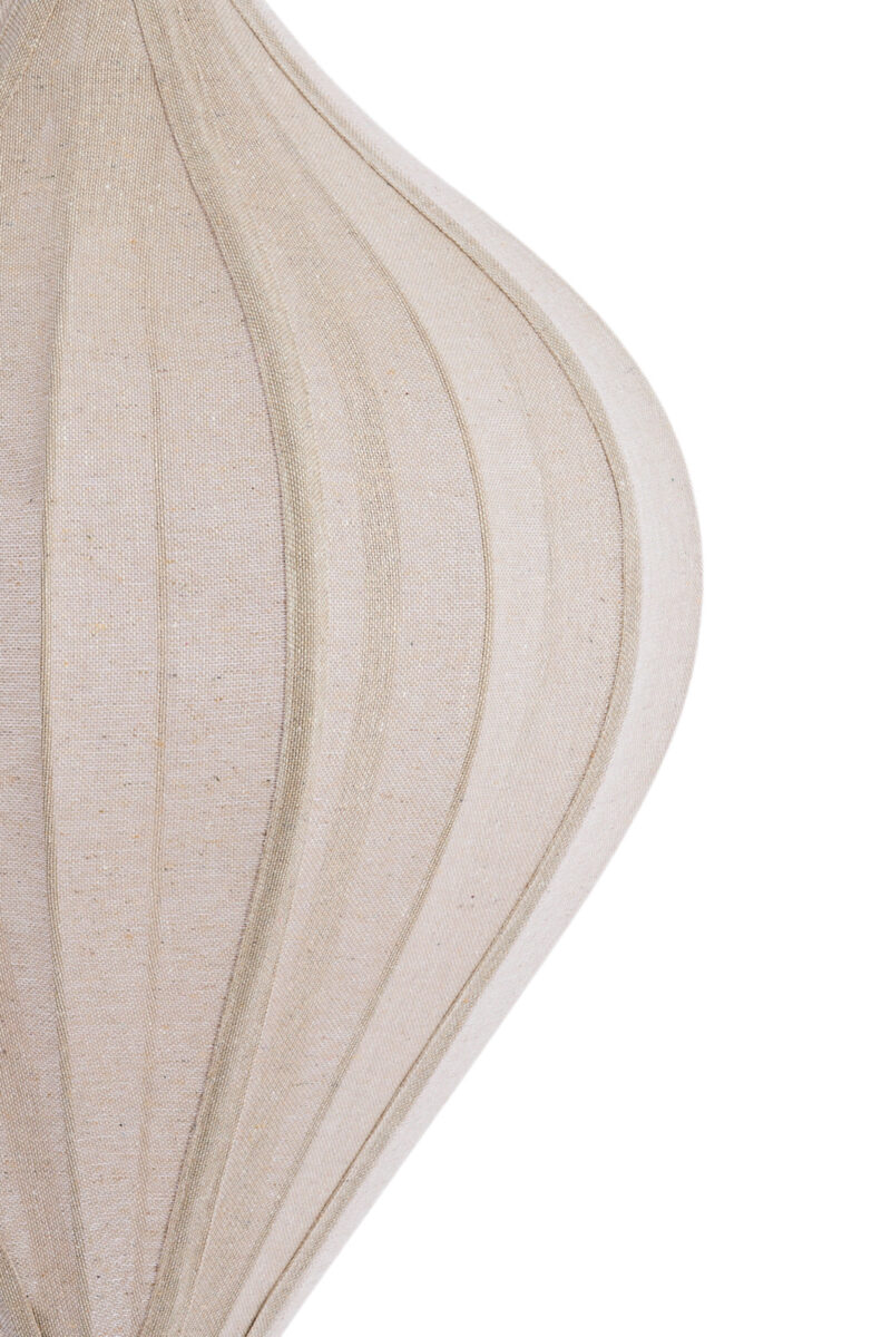 Lámpara colgante de lino beige color arena Light & Living Pasto - Ø 47 cm - Imagen 4